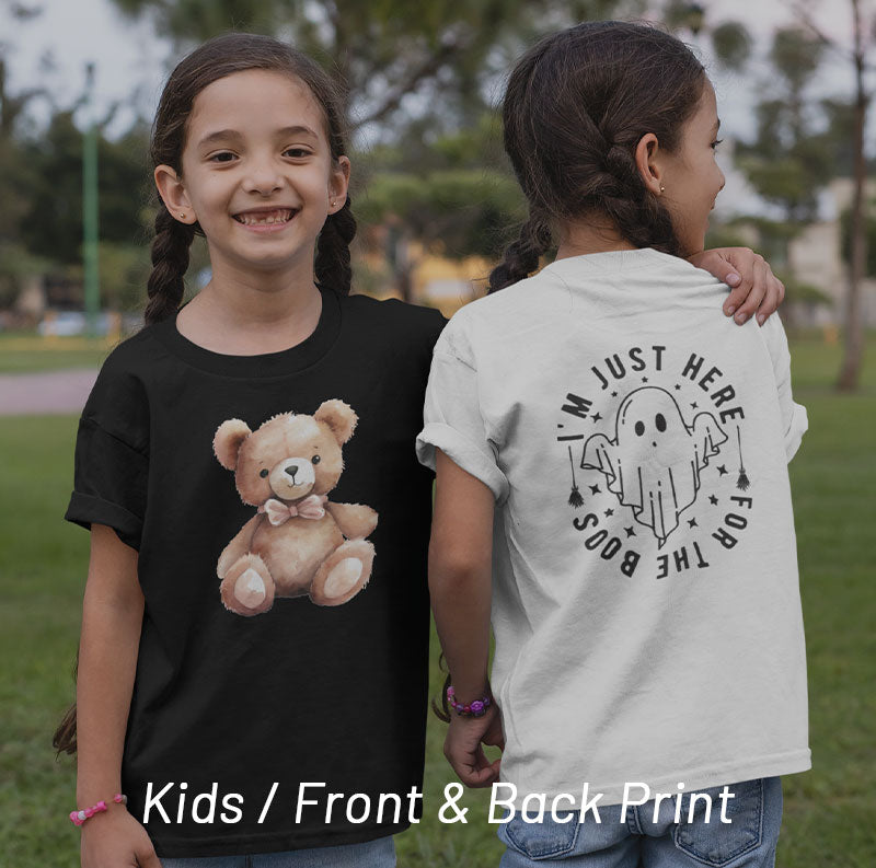 Custom t-Shirt For Kids Double Sided Print