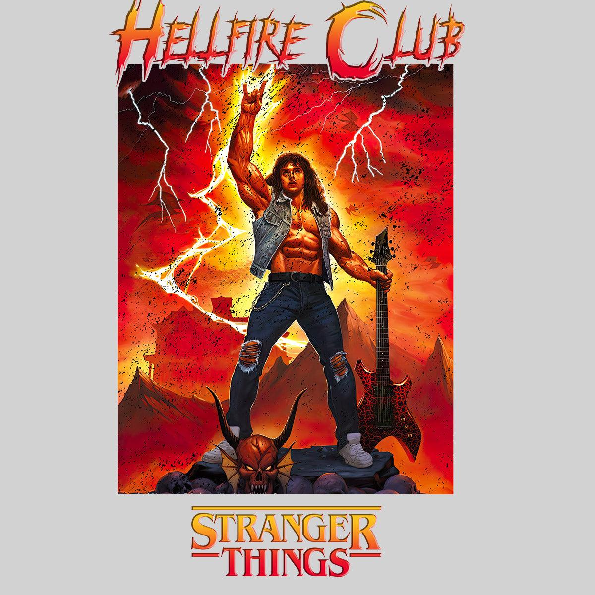 Eddie Munson Hellfire Club Guitar Power Stranger Things 4 Unisex Tee - Kuzi Tees