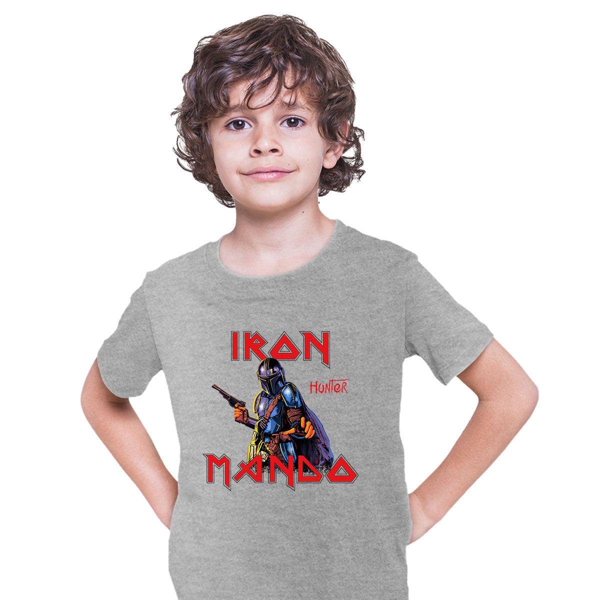 Iron Mando Hunter Tee Mandalorian Funny T-shirt for Kids - Kuzi Tees