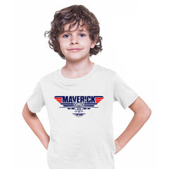 Top Gun Maverick Plane Logo T-shirt Movie Gift For Fan Kids T-shirt White