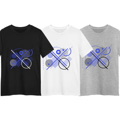 Abstract T-shirt Art Background With Modern Geometric Elements