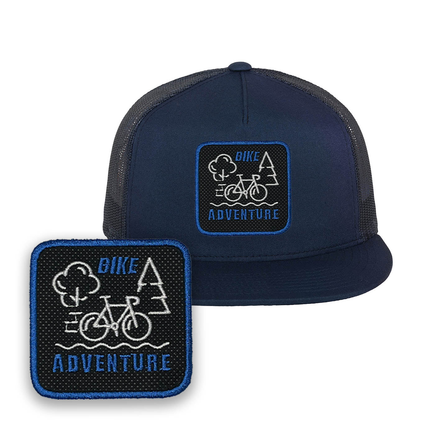 Bike Adventure Embroidered Baseball Hat by Forge Bros