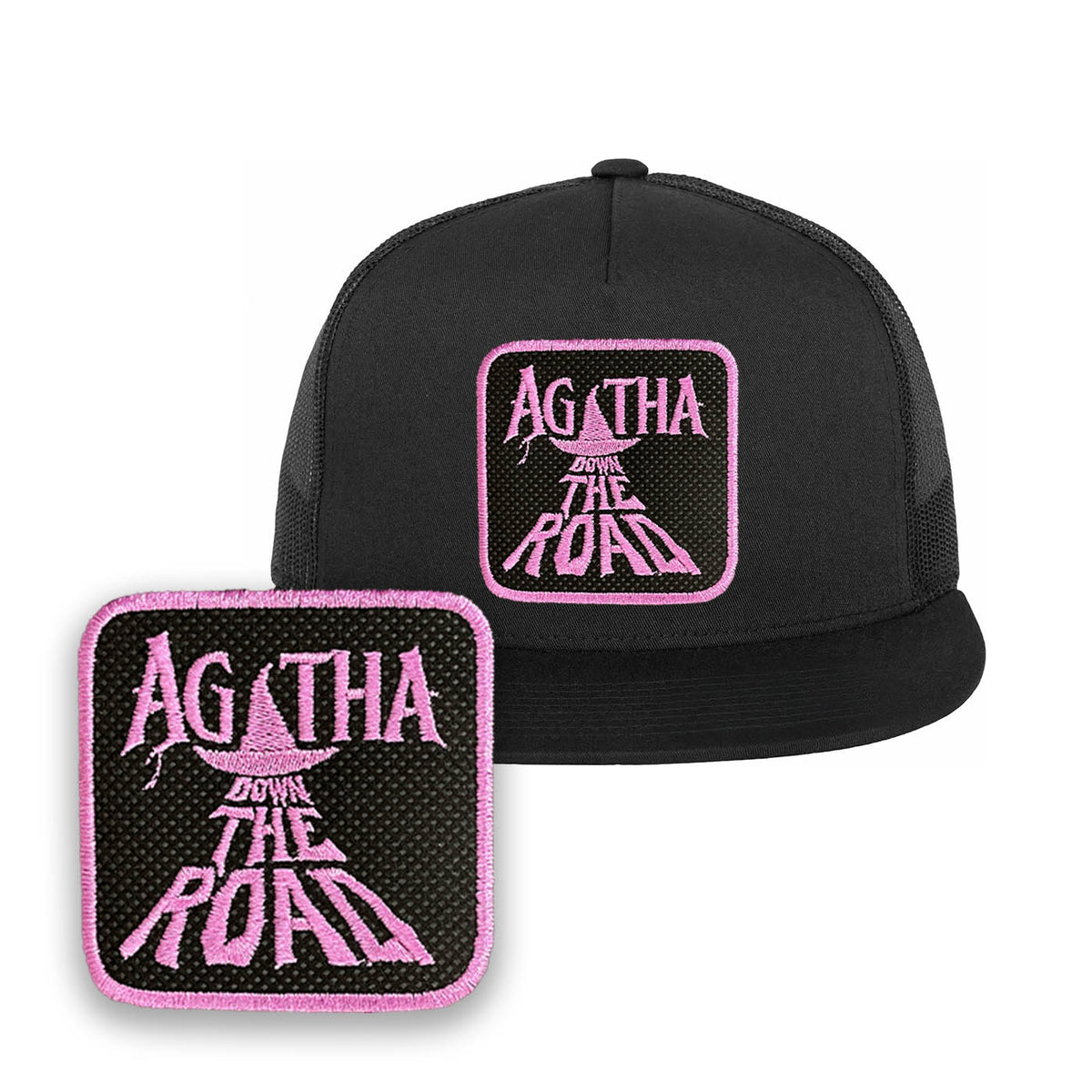 Agatha Down The Road Embroidered Baseball Hat by Forge Bros