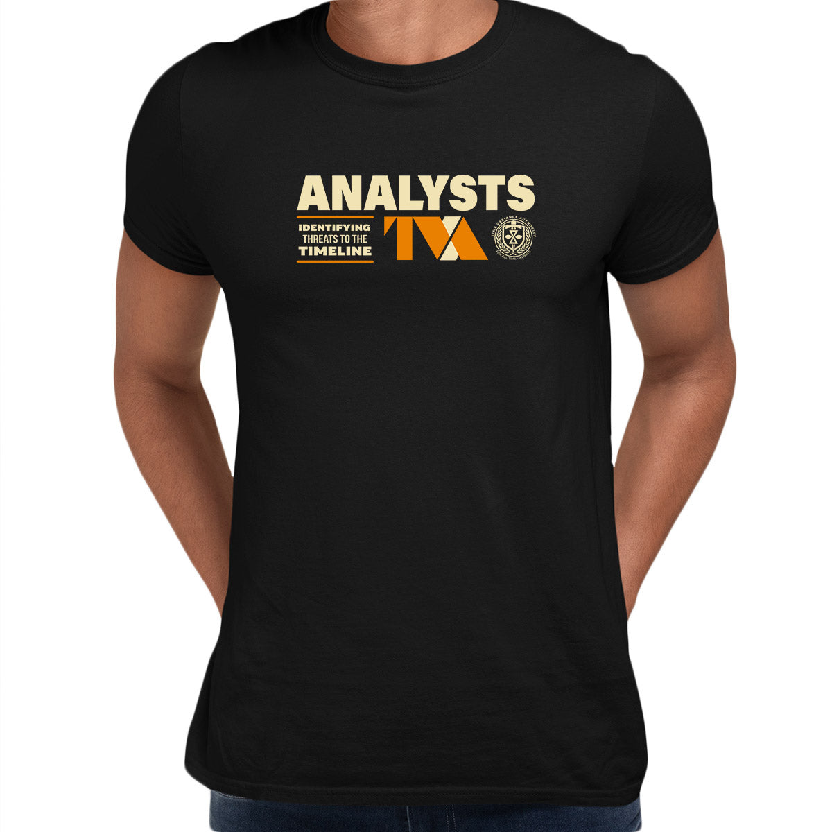 Loki 2 Analysts Mobius Black T shirt Identifying Threads to the timeline  TVA