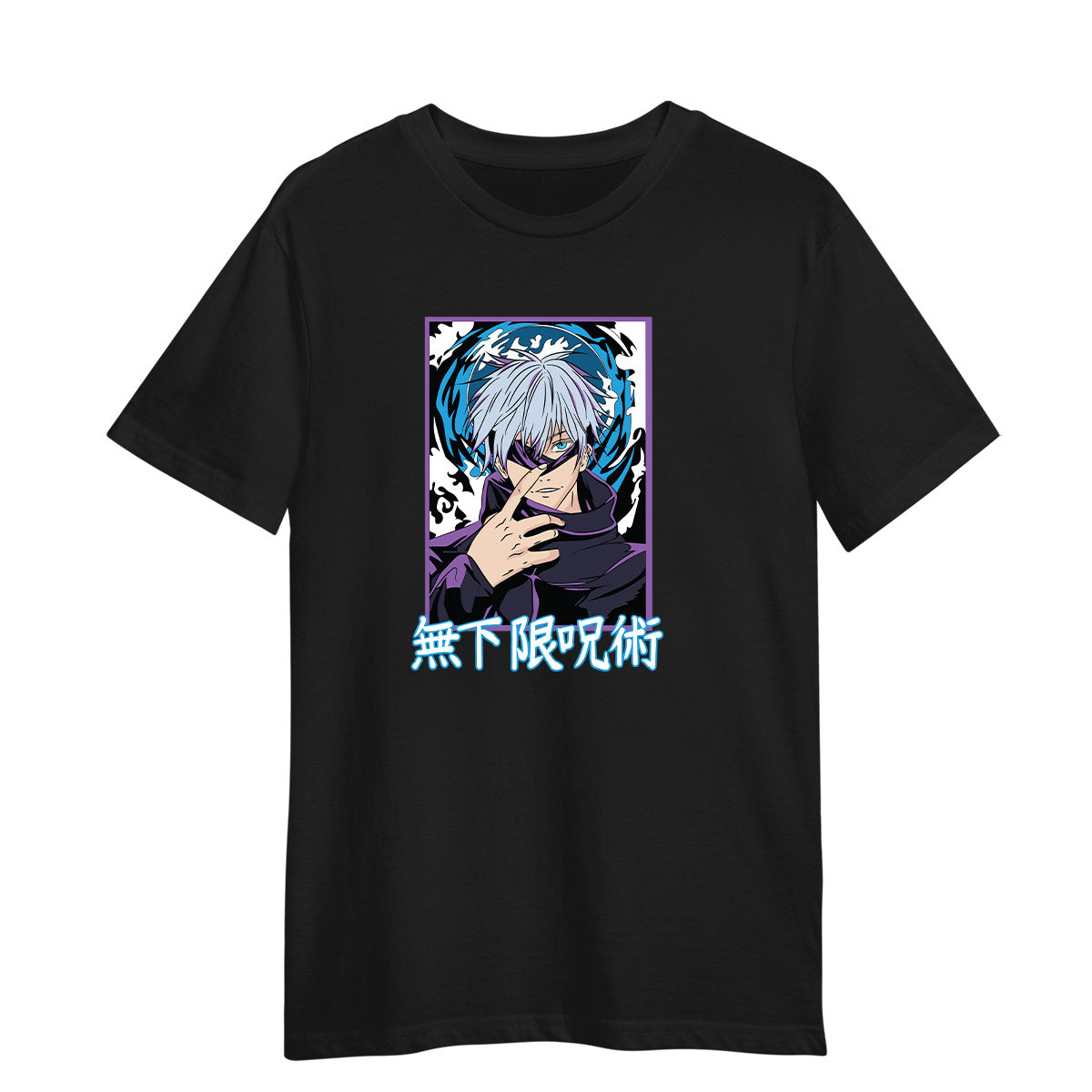 Anime Satoru Gojo Jujutsu Kaisen Black t-shirt