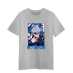 Anime Satoru Gojo Jujutsu Kaisen Grey t-shirt