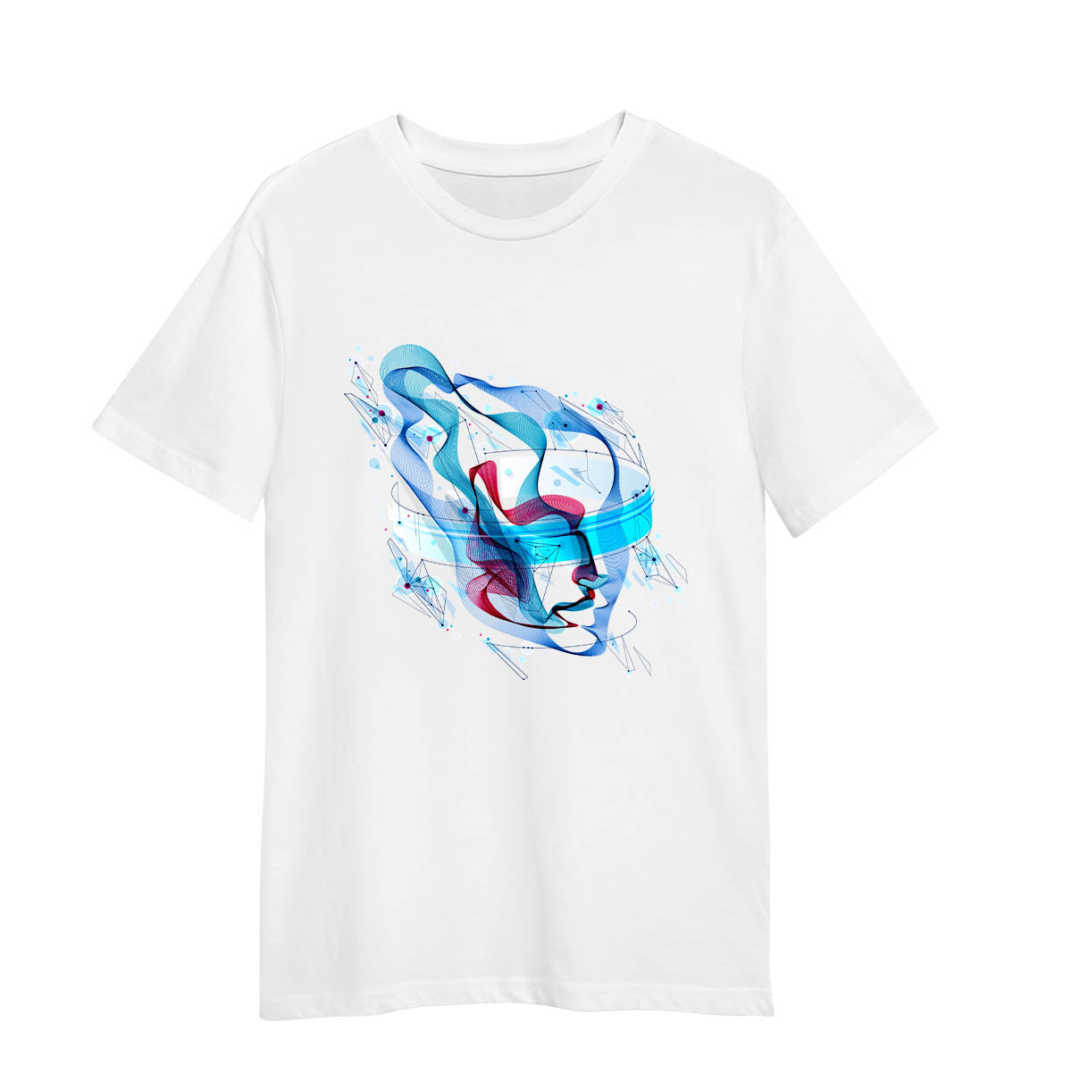 AL Artificial Intelligence T-Shirt Abstract Human Head Surreal Future Design