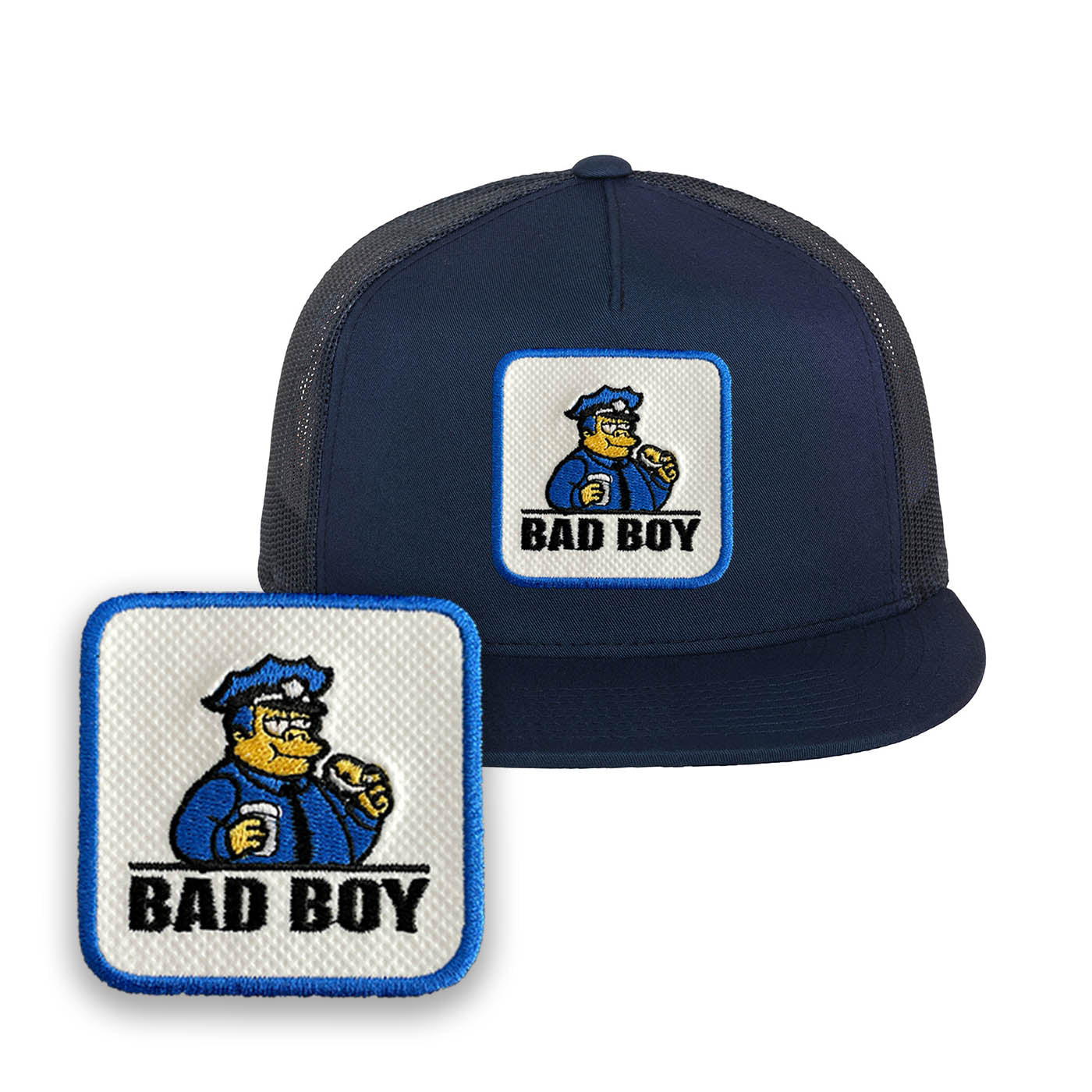 Chief Wiggum Bad Boy Cap Embroidered Baseball Hat by Forge Bros