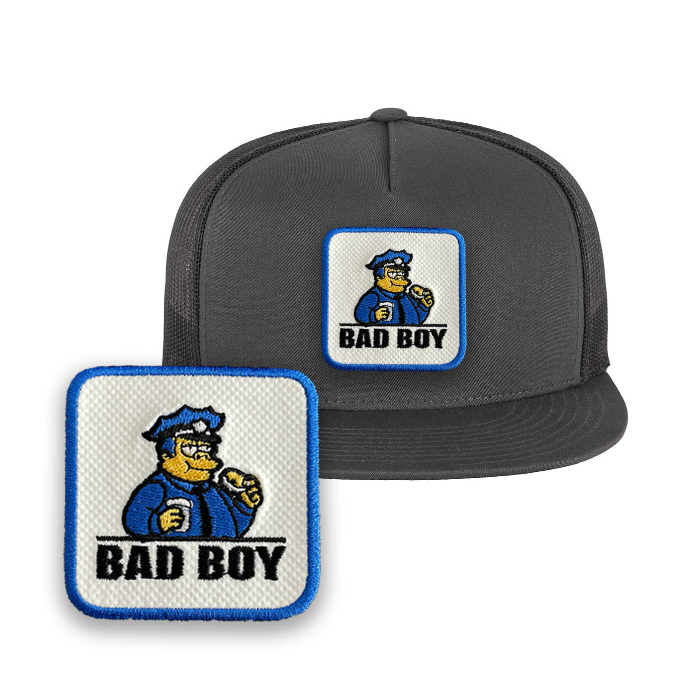 Chief Wiggum Bad Boy Cap Embroidered Baseball Hat by Forge Bros