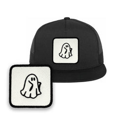 Spooky Ghost Cap Embroidered Halloween Baseball Hat by Forge Bros