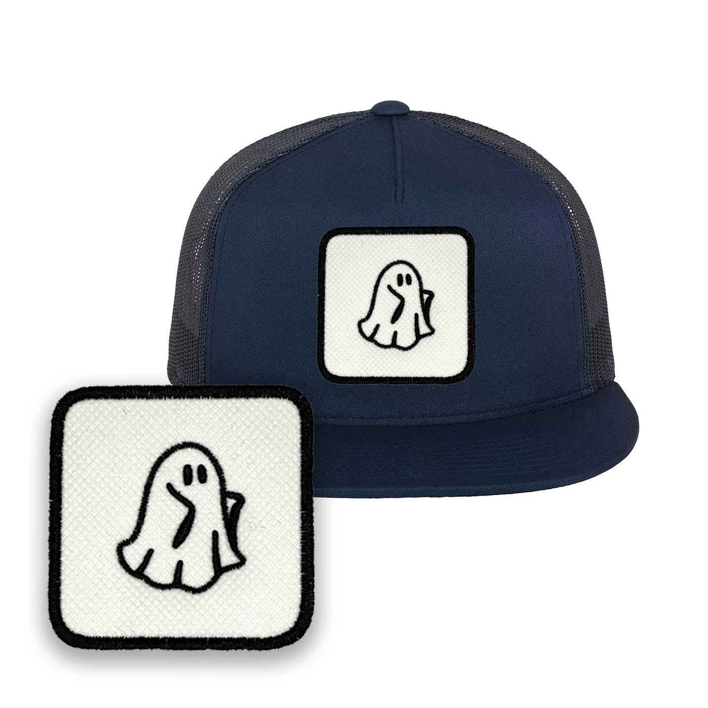 Spooky Ghost Cap Embroidered Halloween Baseball Hat by Forge Bros