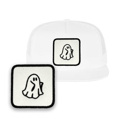 Spooky Ghost Cap Embroidered Halloween Baseball Hat by Forge Bros