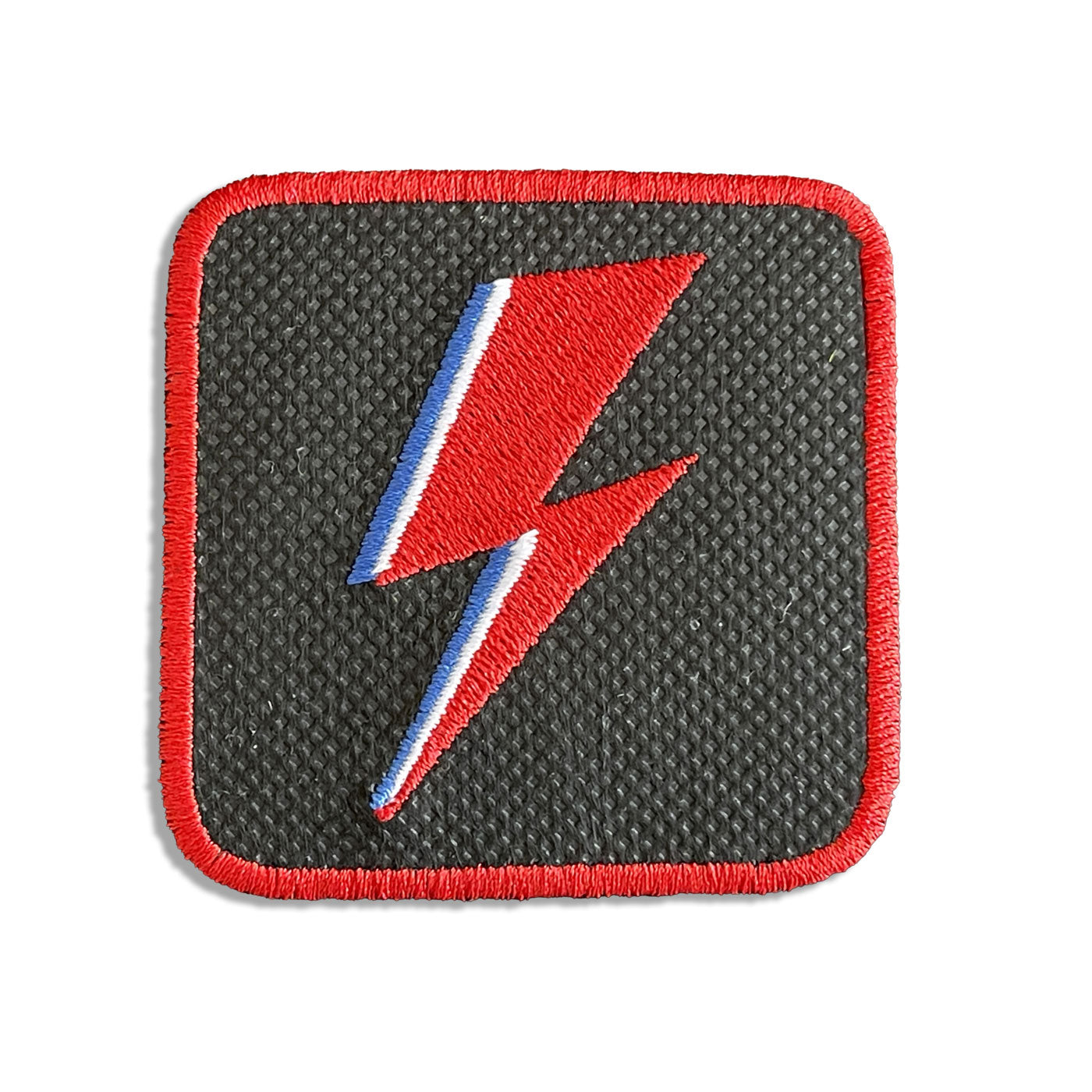 Bowie Flash Cap Embroidered Velcro Patch Hat Music Icon Black, White, Grey