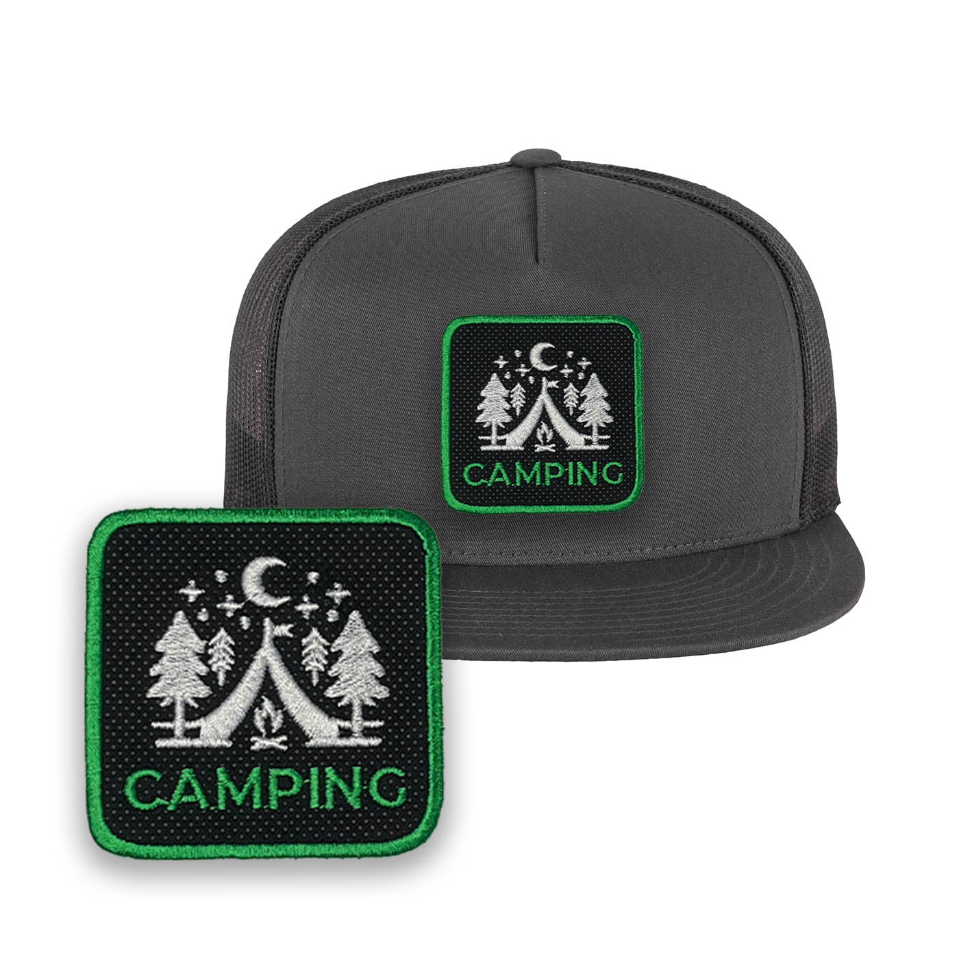 Camping Cap Outdoor Embroidered Baseball Hat by Forge Bros