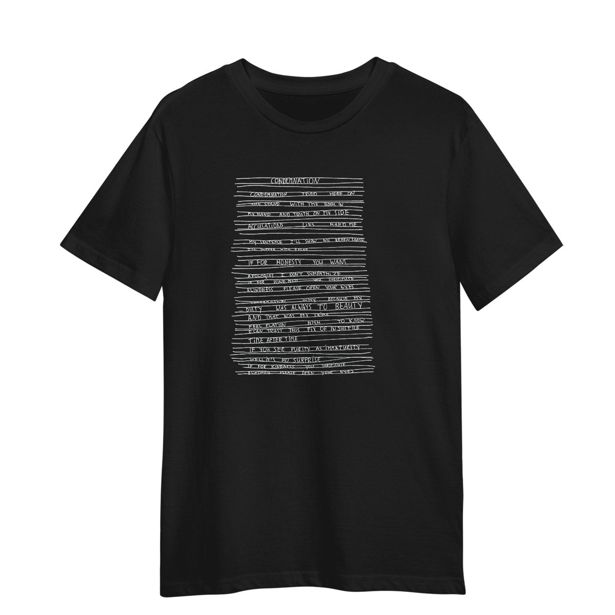 Condemnation Lyrics Black T-shirt Depeche Mode