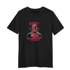 Dead Pool Black T-shirt Movie Funny Sarcastic 