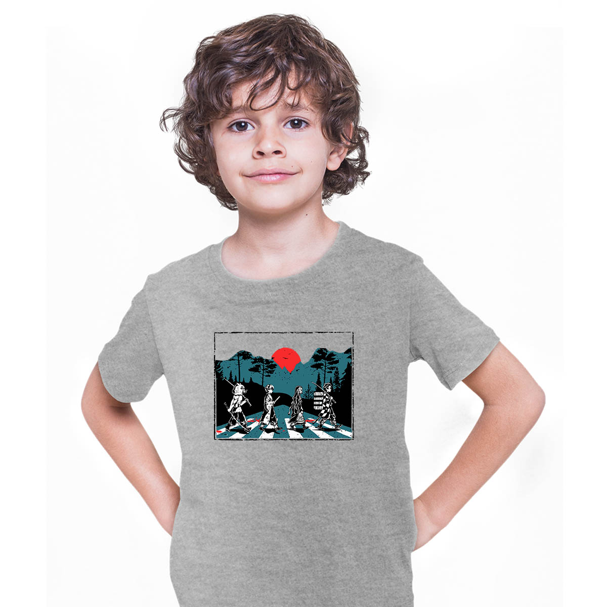 Demon Slayer Abbey Road Tanjiro Nezuko Zenitsu Inosuke Tee T-shirt for Kids