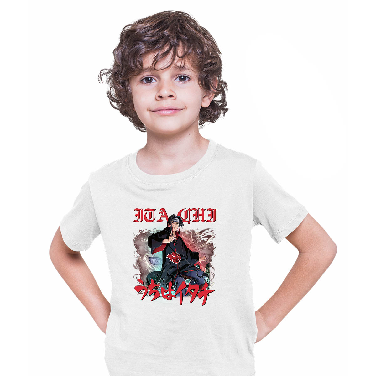 Demon Slayer Demon Hunter Squad Tanjiro Japanese Anime Manga White T-shirt for Kids