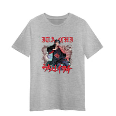 Demon Slayer Demon Hunter Squad Tanjiro Japanese Anime Manga Adult Unisex Grey T-shirt