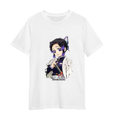 Demon Slayer Shinobu Kocho Kimetsu no Yaiba Japanese Anime Art Adult Unisex White T-shirt