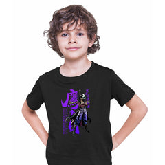 Dracule Mihawk Hawk Eyes One Piece Japanese Anime Manga Black T-shirt for Kids