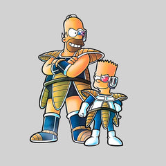 Dragon Bart Simpson And Dragon Ball Anime Manga T-shirt for Kids