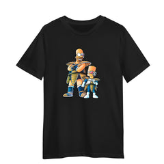 Dragon Bart Bart Simpson And Dragon Ball Adult Unisex Black T-shirt