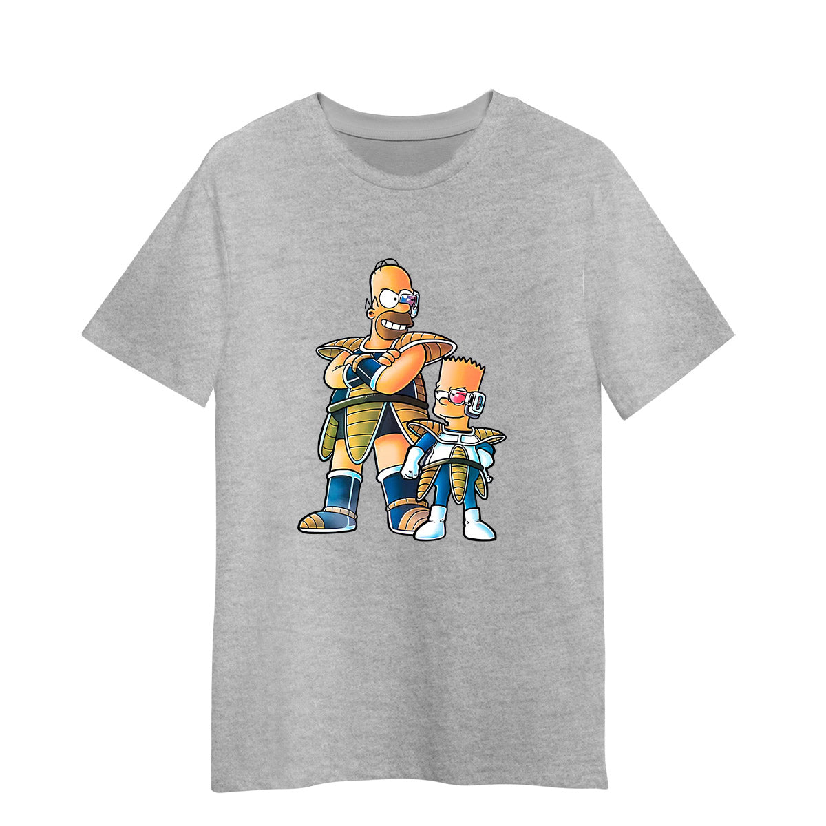 Dragon Bart Bart Simpson And Dragon Ball Adult Unisex Grey T-shirt