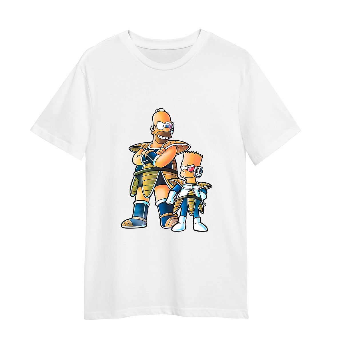 Dragon Bart Bart Simpson And Dragon Ball Adult Unisex White T-shirt