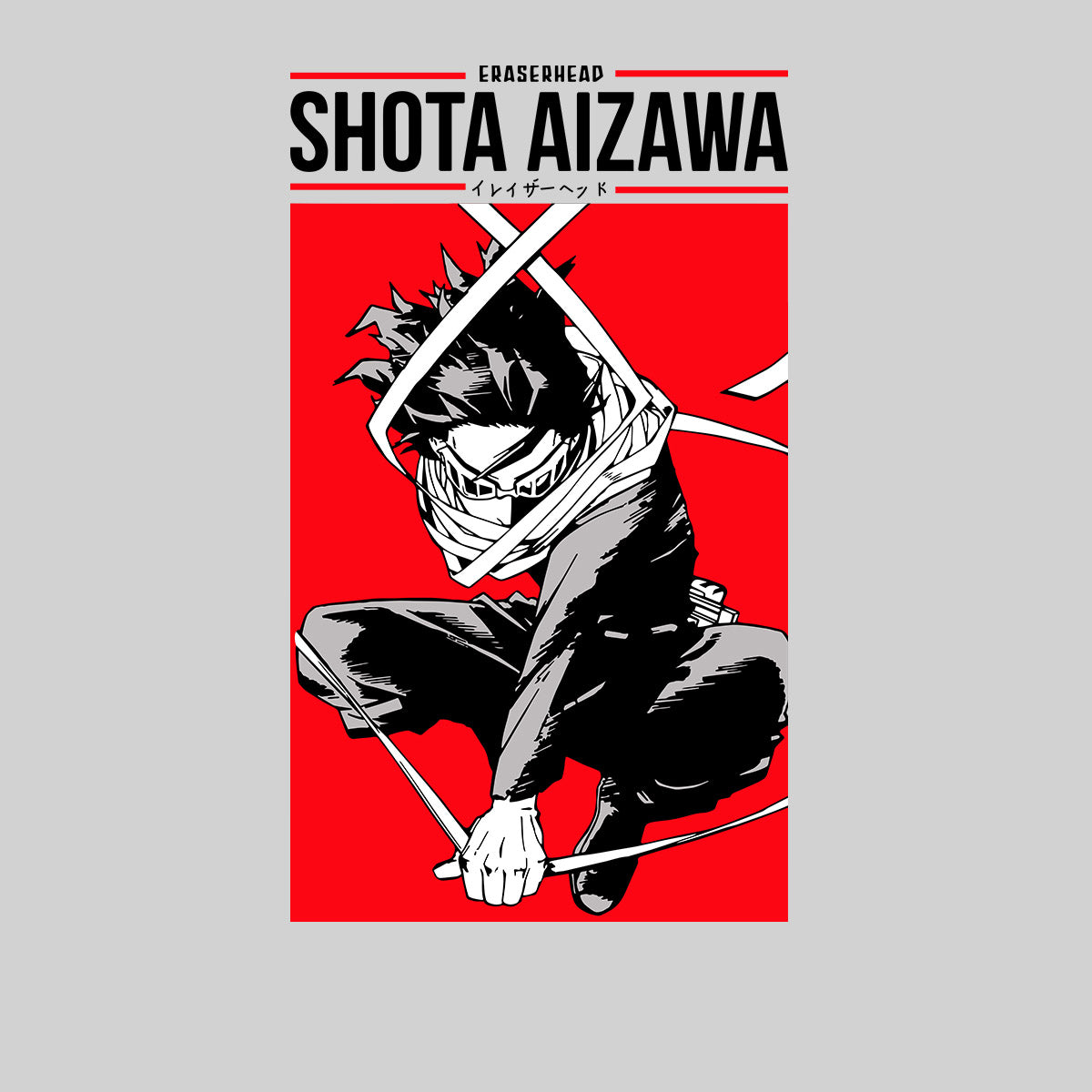 Eraserhead Shota Aizawa My Hero Academia Anime Adult Unisex T-shirt