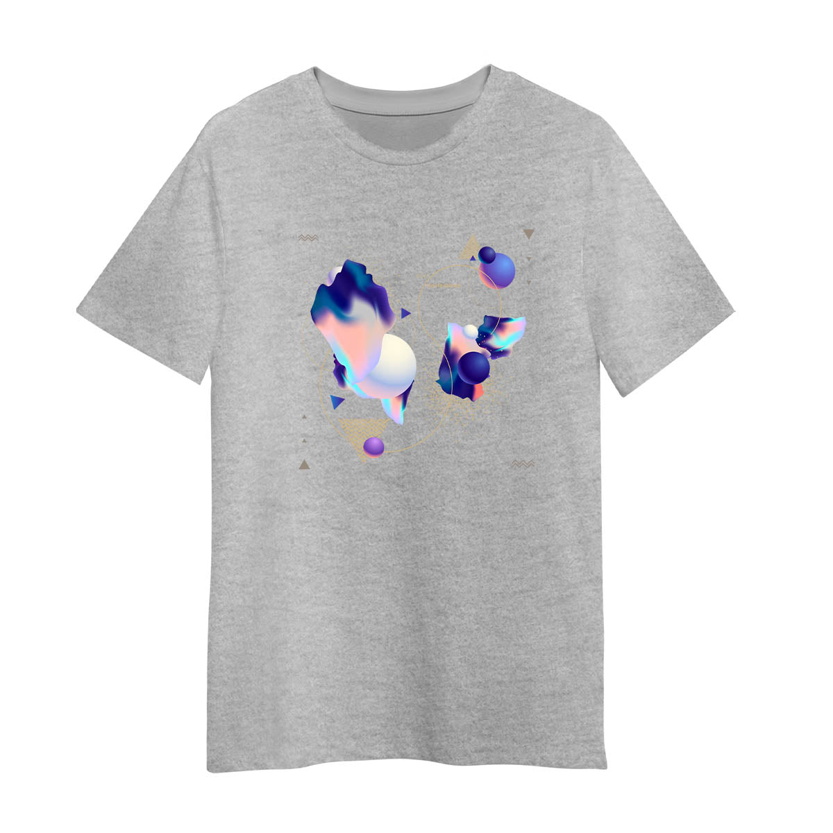 Fluid Masterpiece Unique Abstract & Surreal Crew Neck Unisex T-Shirt Design