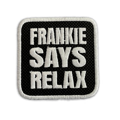 Frankie Says Relax Cap Embroidered Velcro Patch Hat Black, White, Grey