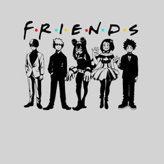 Friends My Hero Academia Funny Japanese Anime Adult Unisex T-shirt