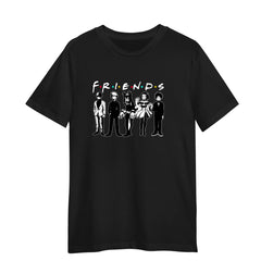 Friends My Hero Academia Funny Japanese Anime Adult Unisex Black T-shirt