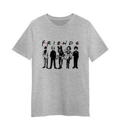 Friends My Hero Academia Funny Japanese Anime Adult Unisex Grey T-shirt
