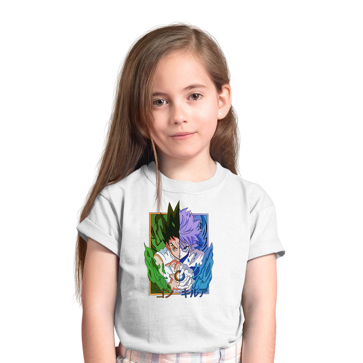 Gon Freecss And Killua Zoldyck Hunter x Hunter Anime Manga White T-shirt for Kids