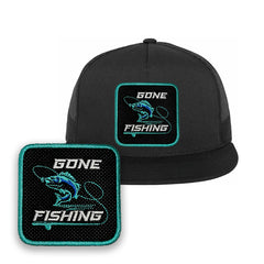 Gone Fishing Cap Embroidered Baseball Hat by Forge Bros