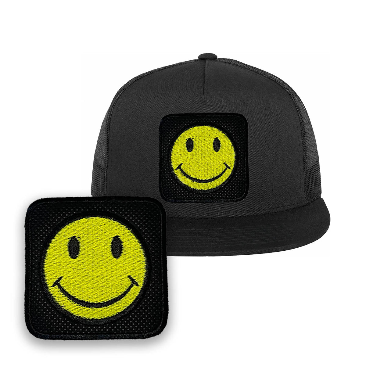 Happy Emoji Embroidered Baseball Cap Forge Bros