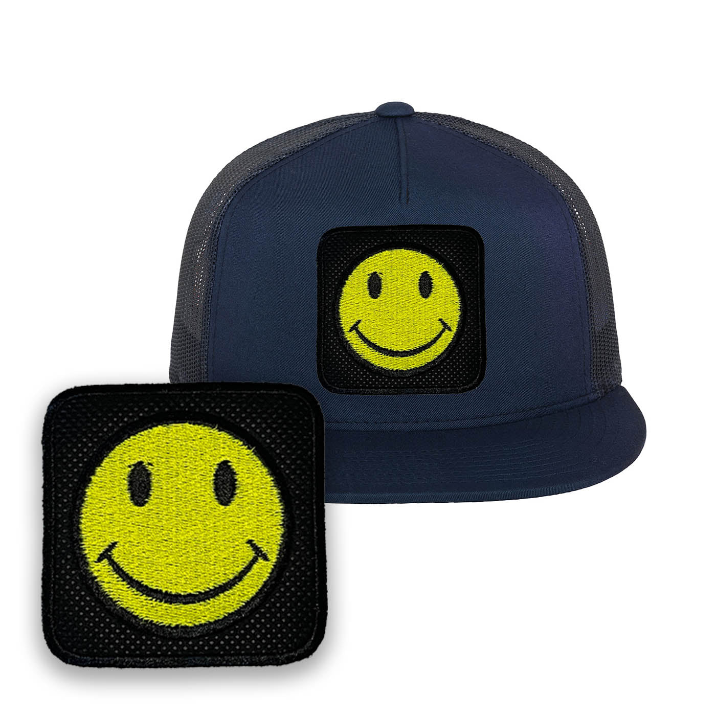 Happy Emoji Embroidered Baseball Cap Forge Bros