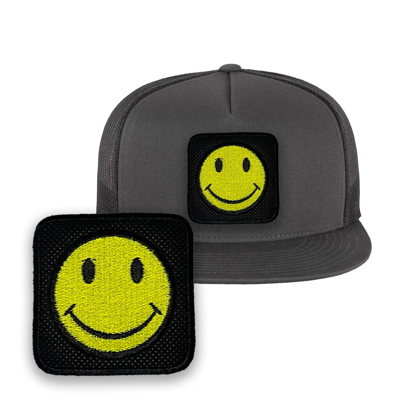 Happy Emoji Embroidered Baseball Cap Forge Bros