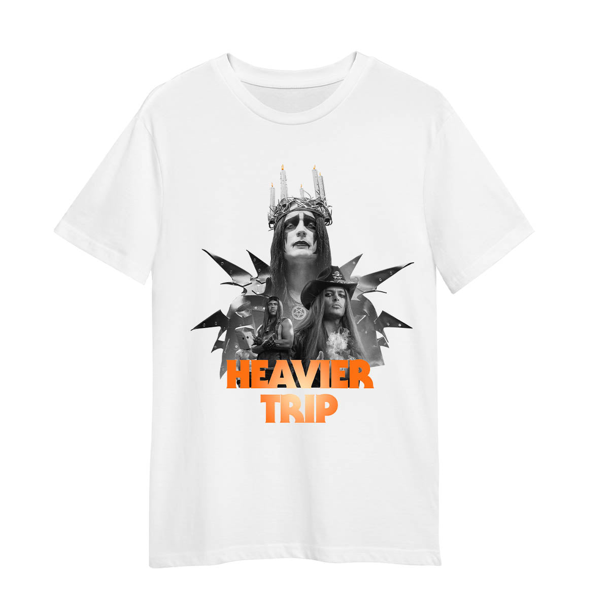 Impaled Rektum Metal T-Shirt from Heavy Trip Movie White Tee