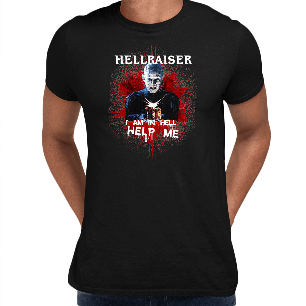 Hellraiser Horror Movie Black T-shirtPerfect Gift Tee