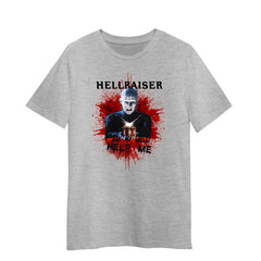 Hellraiser Horror Movie Grey T-shirtPerfect Gift Tee