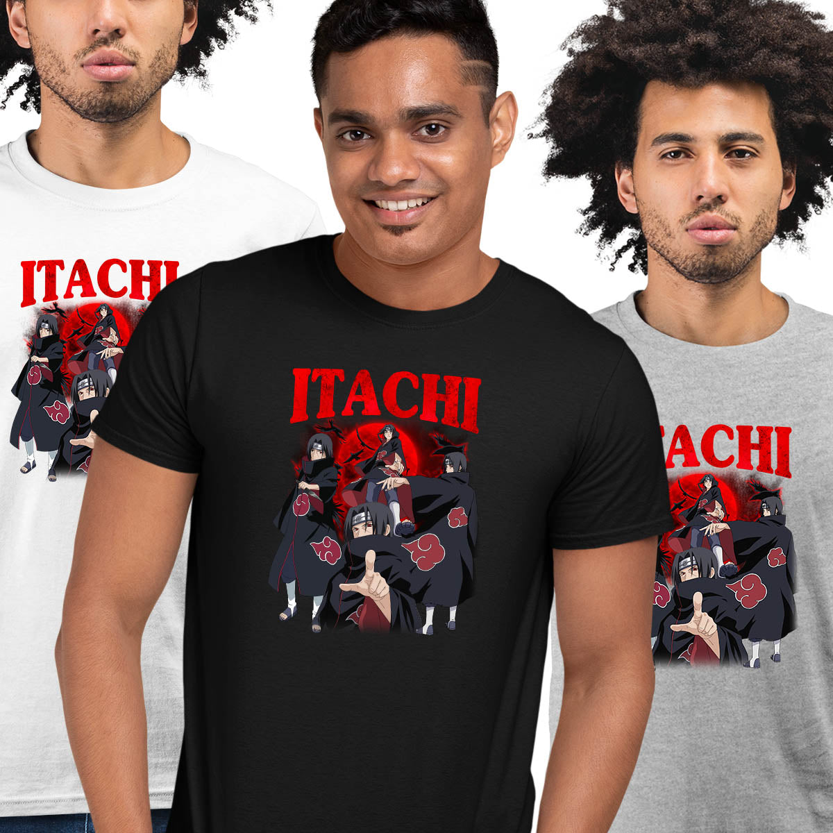 Itachi Uchiha Naruto Japanese Manga Anime Series Graphic Art Adult Unisex T-shirt