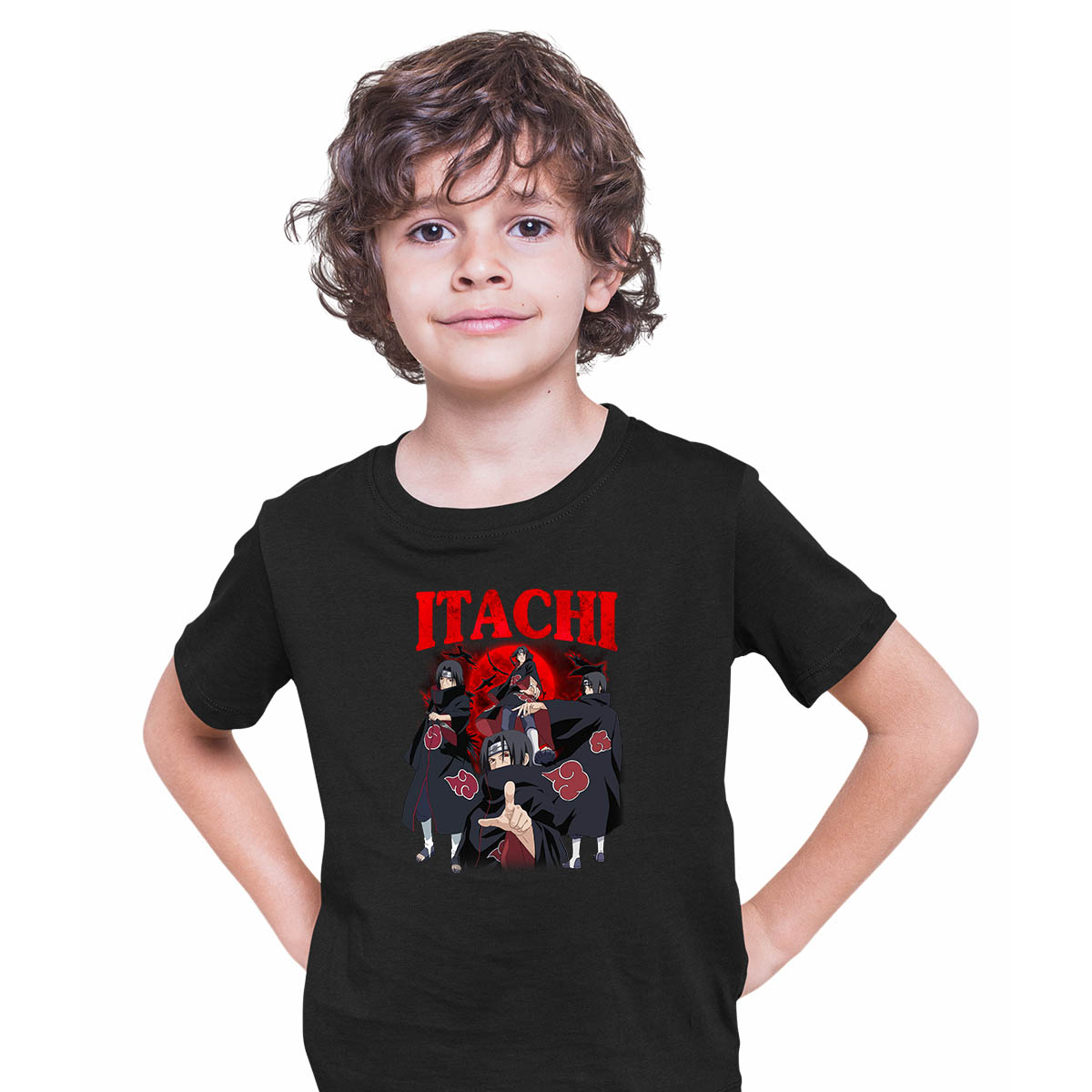 Itachi Uchiha Naruto  Series Graphic Art Japanese Manga Anime T-shirt for Kids