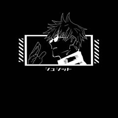 Jujutsu Kaisen Satoru Gojo Anime Manga Fans Adult Unisex Black T-shirt