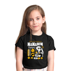 Jujutsu Kaisen Tokyo's Famous Nanamin Bakery Anime Manga Black T-shirt for Kids