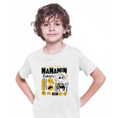 Jujutsu Kaisen Tokyo's Famous Nanamin Bakery Anime Manga White T-shirt for Kids