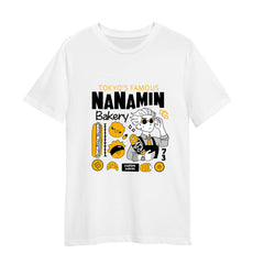 Jujutsu Kaisen Tokyo's Famous Nanamin Bakery Adult Unisex White T-shirt