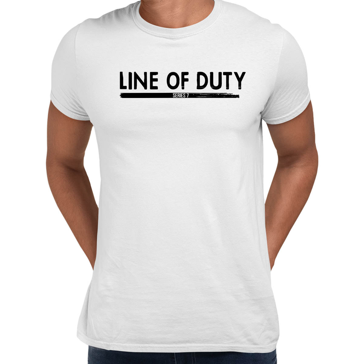 Line of Duty Series 7 BBC TV Drama White T-shirt